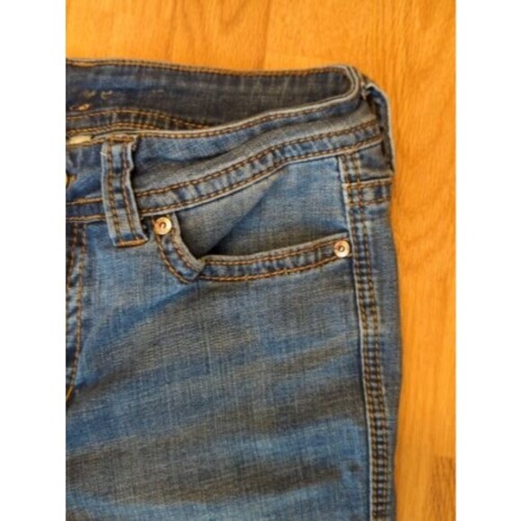 Seven 7 For All Mankind Jeans Womens Size 10 Denim Tapered Blue Mid Rise - Picture 10 of 15